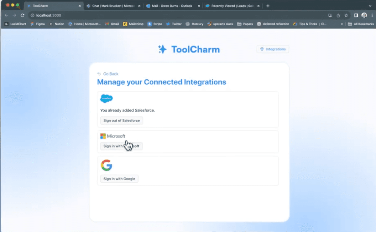 ToolCharm Automation Platform - Integration management and workflow automation